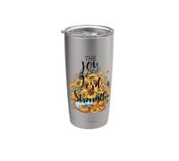 Joy of The Lord is My Strength Scripture Fall Autumn Stainless Steel Insulated Tumbler