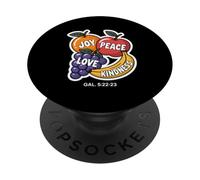 Joy Peace Love Kindness Gal 5 22 23 Fruits Of The Spirit PopSockets Adhesive PopGrip