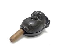 Joy PerfvmE - Cast Iron Cigar Ashtray - Funny Ashtray with Gorilla Design and Hinged Lid - Heavy Duty Cigar Ashtray, Smoking Gift