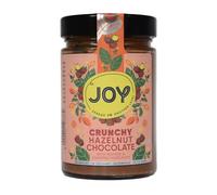 JOY Spread Crunchy Hazelnut Chocolate Spread 330g - Smooth Chocolate Hazelnut Spread with Wafers and Chopped Hazelnuts - Perfect for Toast, Baking, and Desserts