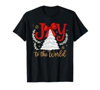 Joy to The World Baby Jesus Nativity Christian Christmas Bow T-Shirt