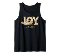 Joy to The World Baby Jesus Nativity Christian Christmas Tank Top