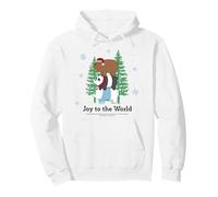 Joy to the World Bear Stack Holiday Cheer Pullover Hoodie