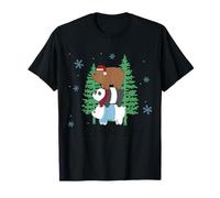 Joy to The World Bear Stack Holiday Cheer T-Shirt