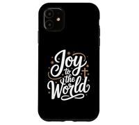 Joy To The World Christian Christmas Faith Cross Case for iPhone 11