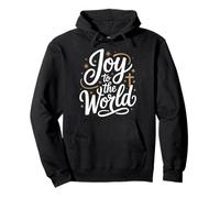 Joy To The World Christian Christmas Faith Cross Pullover Hoodie
