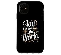 Joy To The World Christmas Carol Starburst Lettering Case for iPhone 11