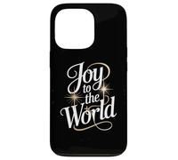 Joy To The World Christmas Carol Starburst Lettering Case for iPhone 13 Pro