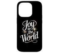 Joy To The World Christmas Carol Starburst Lettering Case for iPhone 14 Pro