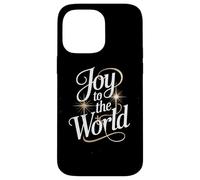 Joy To The World Christmas Carol Starburst Lettering Case for iPhone 14 Pro Max