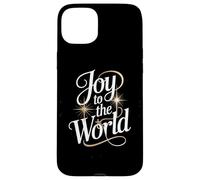 Joy To The World Christmas Carol Starburst Lettering Case for iPhone 15 Plus