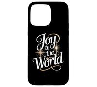 Joy To The World Christmas Carol Starburst Lettering Case for iPhone 15 Pro Max