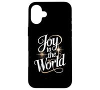 Joy To The World Christmas Carol Starburst Lettering Case for iPhone 16 Plus