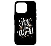 Joy To The World Christmas Carol Starburst Lettering Case for iPhone 16 Pro