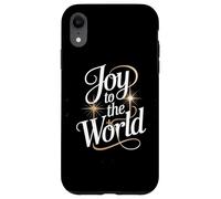 Joy To The World Christmas Carol Starburst Lettering Case for iPhone XR