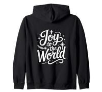 Joy To The World Christmas Christian Nativity Star Zip Hoodie
