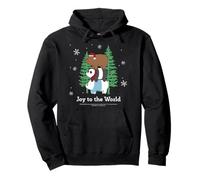 Joy To The World Holiday Bears Winter Festive Pullover Hoodie