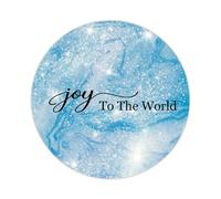 Joy to The World Round Label Stickers 100pcs Bible Verse Quotes Saying Circle Decals for Water Bottle Luggages Laptop Computer Envelopes Seals Card Boxes 1.5in