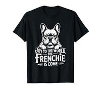 Joy to The World The Frenchie is Come Christmas Bulldog Mom T-Shirt