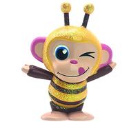 Joy Toy 31021 Wonderpark Wonder Monkey Wind Up Toy 5 cm - Model: Bee, Multi-Coloured