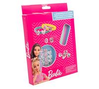 Joy Toy - Barbie 3 plastic bracelets with 18 charms for attaching in gift packaging - 15 x 2.5 x 20 cm