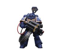 Joy Toy Warhammer 40k Action 1/18 Ultramarines Desolation Marine With Castellan Launcher Superfrag 12 Cm Figure Blue