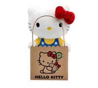 Joy ToyHello Kitty Classic Eco Plush 24 cm in Reusable Cardboard Bag - The Plush is Made from 100% Recycled PET Bottles
