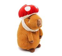 Joy Toy - Hug-a-Capybara - Capybara with Mushroom Plush - 23 cm