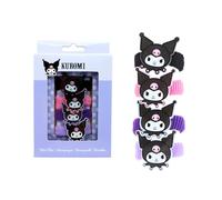 Joy Toy Kuromi 4 Braid Holders in Gift Box 9 x 1.5 x 14 cm