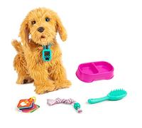 Joy Toy MOJI - The Large Interactive Labradoodle Puppy with 150 Responses - Cuddly Dog Responds to Voice Commands, Touch and Cards Included - 35cm