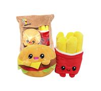 Joy Toy - Yummis Together Burger and Chips - 2 Plush 15 cm in Take Away Plush Ba