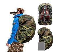 Joy Walker Waterproof Backpack Rain Cover for (15-90L), Upgraded Anti-slip Cross Buckle Straps, Triple Strengthened Layers for Hiking Camping Traveling (Camouflage, XL (for 50-70L backpack))