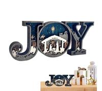 Joy Wooden Sign Desk Decoration with Letters | JOY Letters Ornaments Christmas Decorations Crafts Ornaments for Thanksgiving Autumn