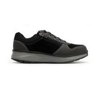 Joya Dynamo Zip Leather Textile Men's Low Top Trainers - Black II - Size:UK 12.5