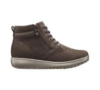 JOYA Wilma II Brown, women's chukka lace-up boots, in buffed full-grain leather, dark brown, 7