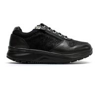 JOYA Womens Dynamo Zip Leather Black II Trainers 4 UK