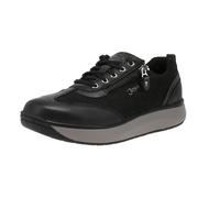 JOYA Womens Laura II Leather Textile Black Shoes 4 UK