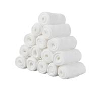 Joyan 15 Pcs Bra Liners for Sweat, Reusable Breast Pads, Women's Cotton Breast Pads, 3-Layer Rectangular Bra Pads, Suitable for Absorbing Sweat and Breast Milk to Avoid Embarrassment, White