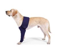 Joyan Dog Surgery Recovery Sleeve, Dog Knee Brace, Elbow Bandage Protector, Pet Socks for Paws Stop Licking, for Front Right & Left Leg, Wounds, Bandages, Anti-Licking for Dogs, Blue, M