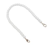 Joyance 40cm Artificial Pearl Handle Chain, Multifunctional Short Bag Handle with Alloy Clasp, 10mm Imitation Pearl Bead Strap for Purses, Handbags, Wallets