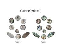 Joyance 9pcs Sax Key Buttons 9pcs Saxophone Buttons Set, Shell Material Key Buttons for Alto Saxophone, Includes Tiny Circle, Medium Circle, and Elliptic Buttons, Replacement Parts