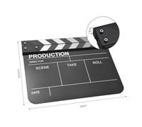 Joyance Acrylic Clapperboard Film Clapboard, Dry Erase Movie Director's Slate for Cut Action Scenes, 11 x 9 Inches, Lightweight, Reusable Film Slate