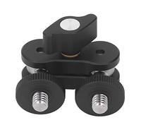 Joyance Aluminum Alloy Camera Cage Extension, Quick Release NATO Rail Clamp with 1/4 Inch & 3/8 Inch Screw Holes, Adjustable Friction Articulating Arm, Max Load 5kg