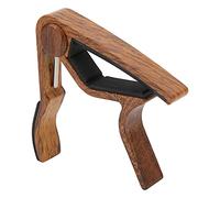 Joyance Capo Aluminium Capo for Acoustic/Electric Guitar, Ukulele, Bass, Violin, Banjo, Quick Change, Deep Wood Grain Finish