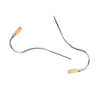 Joyance Cork Metal Moutiece Bassoon Moutieces 2PCS, Silver Plated Curved Neck with Cork Joint, Woodwind Instrument Parts, Compatible with Various Bassoon Models