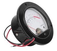 Joyance DB Level Meter VU Meter Retro Pointer Dial, Round Backlight DB Level Meter for o Testing Equipment, VU o Meter, VUDB Meter, 3.5 in, Black and Silver