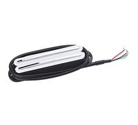 Joyance Dual Rail Humbucker 11K Dual Hot Rail Humbucker Pickup, Ceramic Magnet Dual Coil Pickup for Electric Guitar, Black and Silver, Compatible with Various Musical Instruments