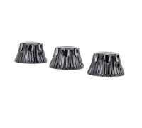 Joyance Electric Guitar Dome Knobs Electric Guitar Knobs, 3 Pcs Metal Potentiometer Dome Top Hat Bell Volume Tone Control Knobs, Black, Includes Wrench