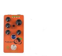Joyance electricguitarpedal Mini Guitar Preamp Overdrive Effects Pedal, Gain/Mid Boost/Volume/Treble/Bass Control, 4-Mode Knob, DC 9V, 6.35mm Input/Output, True Bypass