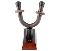 Joyance Guitar Hook Stand Guitar Neck Swing Holder, Walnut Base Detachable Wall Mount Hook Hanger for Bass Ukulele, Easy Installation, Space-Saving Design